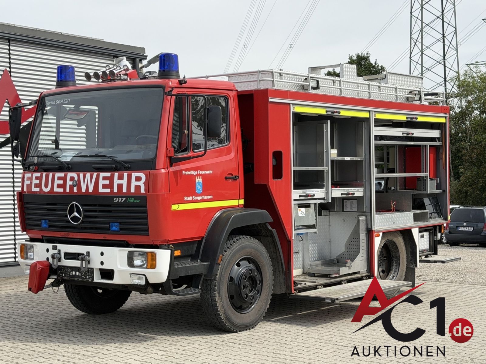 MB 917 AF So.KFZ Feuerwehr Rüstwagen RW 1 Aufbau FGL Metz